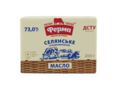 Масло Ферма 73% 200г Селянське 2